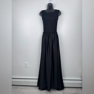 Ripley Rader Women Ashley Satin Black Dress Size 2 Small